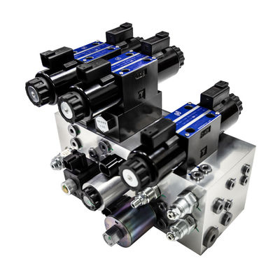 Nhôm 6061 7075 Hydraulic Manifold Integrated Hydraulic Valve Valve Solenoid