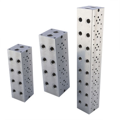 Hợp kim nhôm Al6061 Hydraulic Cylinder Valve Block CNC Machining Manifold Block