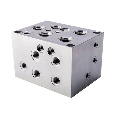 High-số chính xác nhôm và thép Hydraulic Manifold Block với +/- 0.01mm dung sai cho các ứng dụng công suất nặng